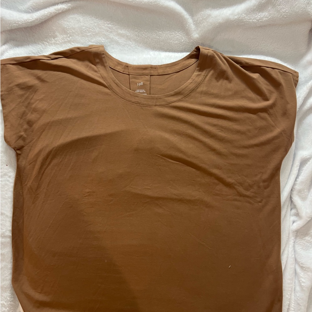 J. Jill brown color Scoop-Neck Tee